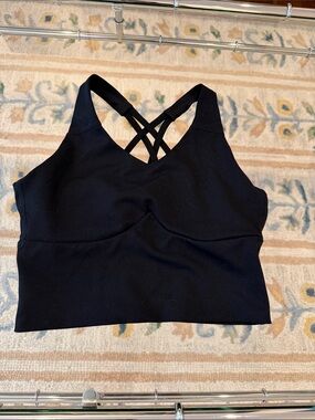Impact Black Strappy Sports Bralette with Crisscross Back